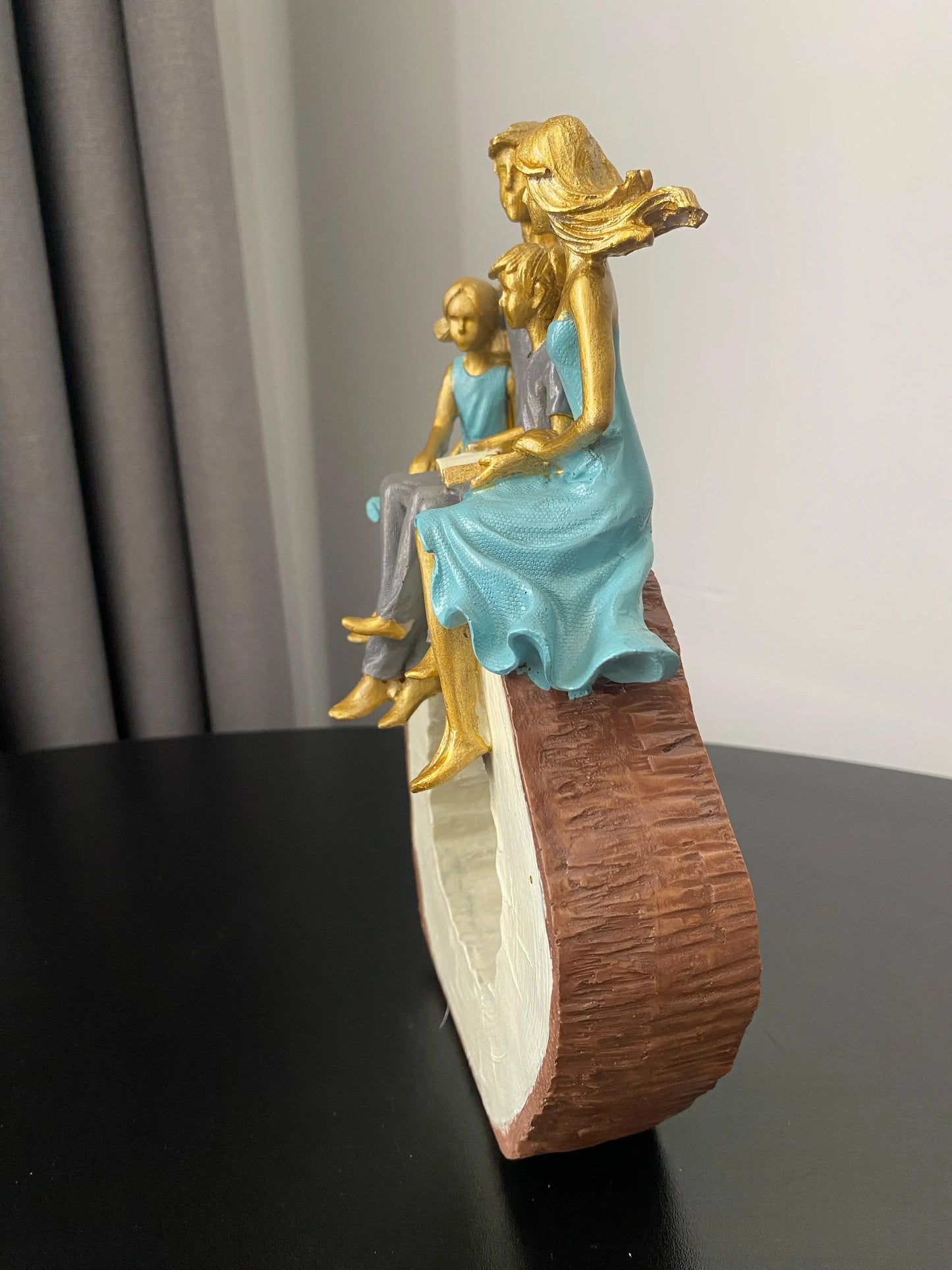 4'lü Aile Dekoratif Heykel&biblo Perabutikdesign