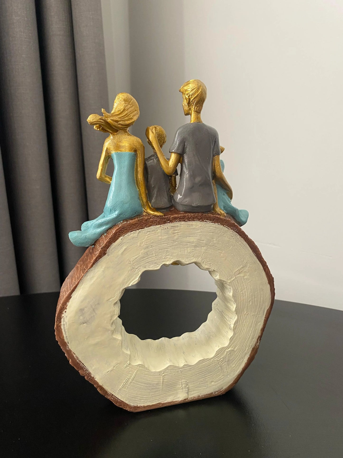 4'lü Aile Dekoratif Heykel&biblo Perabutikdesign