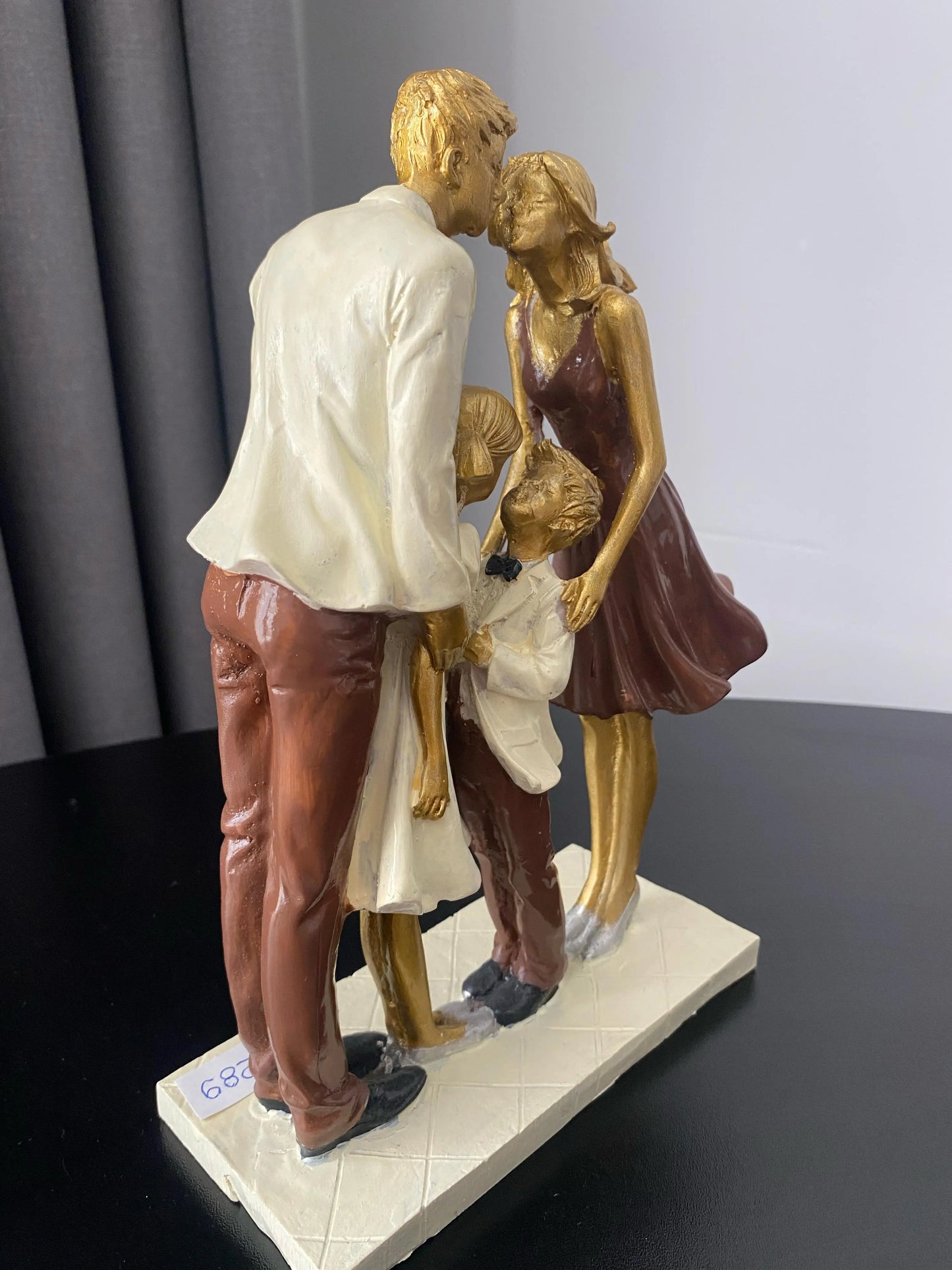 4'lü Aile Dekoratif Heykel&biblo Perabutikdesign