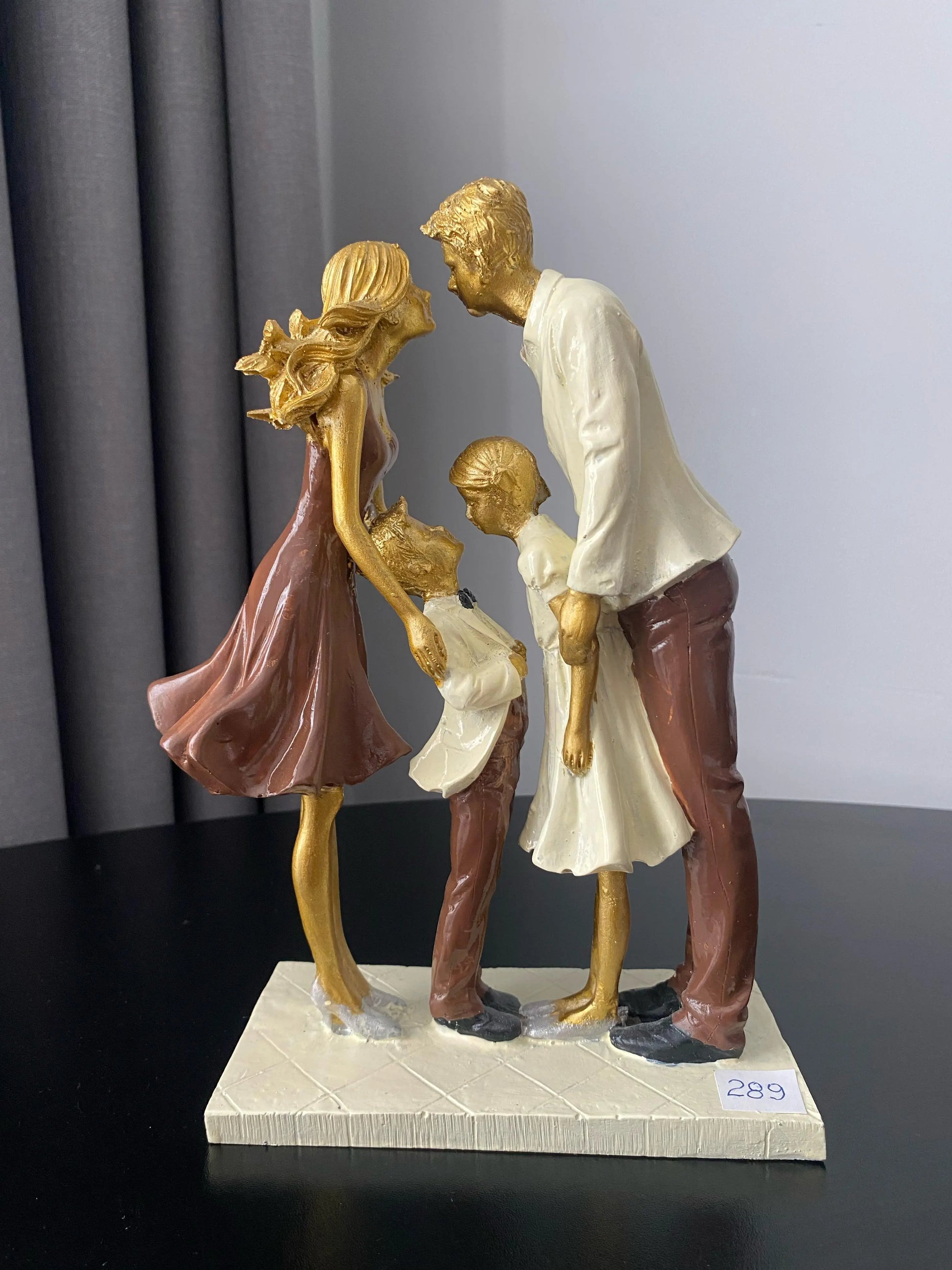 4'lü Aile Dekoratif Heykel&biblo Perabutikdesign